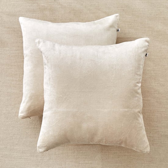 Vela Elemental Set of 2 Velvet Finish Cushion Covers - 40x40cm