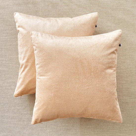 Vele Elemental Set of 2 Velvet Finish Cushion Covers - 40x40cm