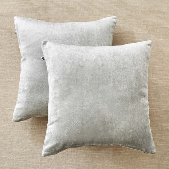 Vela Elemental Set of 2 Velvet Finish Cushion Covers - 40x40cm