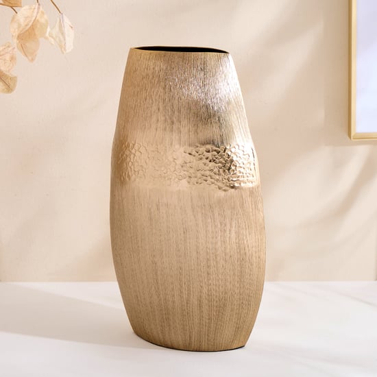 Grain Metal Vase - Large