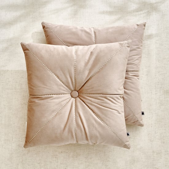 Clayo Forge Set of 2 Velvet Finish Filled Cushions - 40x40cm