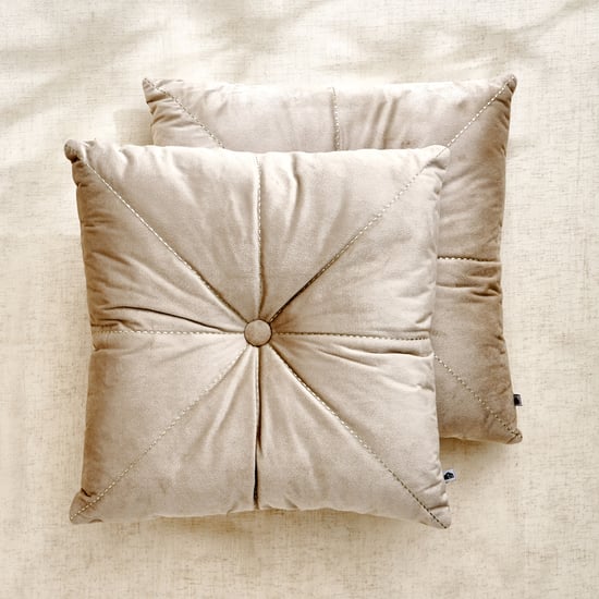 Clayo Forge Set of 2 Velvet Finish Filled Cushions - 40x40cm