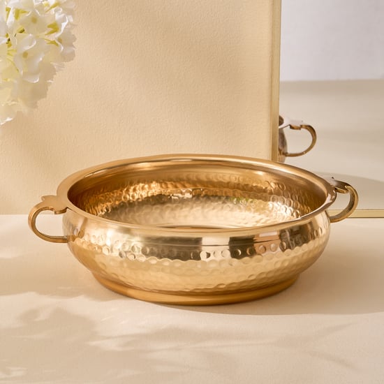 Suvarna Aluminium Hammered Potpourri Bowl