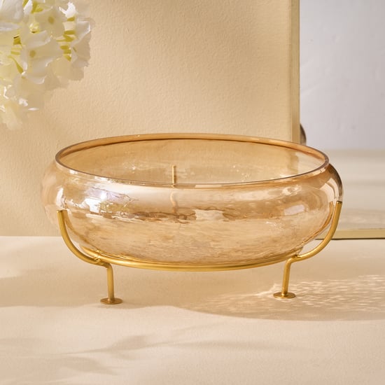 Suvarna Glass Potpourri Bowl with Stand