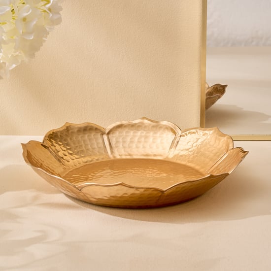 Suvarna Aluminium Lotus Potpourri Bowl