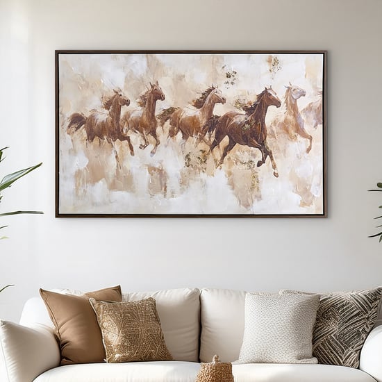 Artistry Hazel Canvas Running Horse Picture Frame - 110x63cm