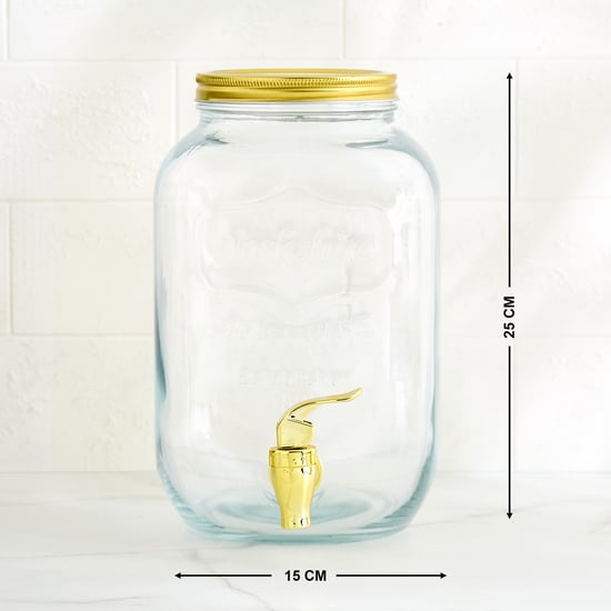 Fiesta Ku Oren Glass Dispenser - 4L