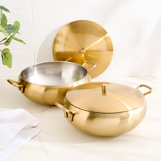 Shale Primo Set of 2 Stainless Steel Casserole with Lid - 1.2L