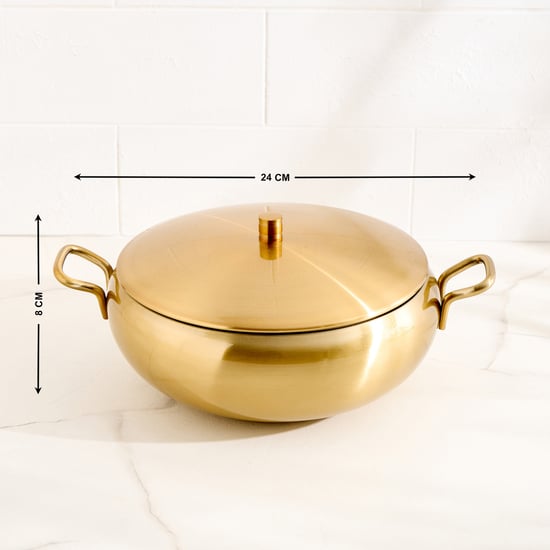 Shale Primo Set of 2 Stainless Steel Casserole with Lid - 1.2L