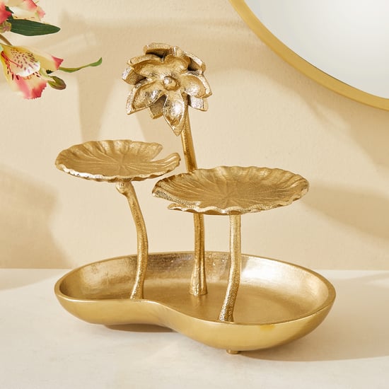 Soma Pema Aluminium Lotus Trinket Platter