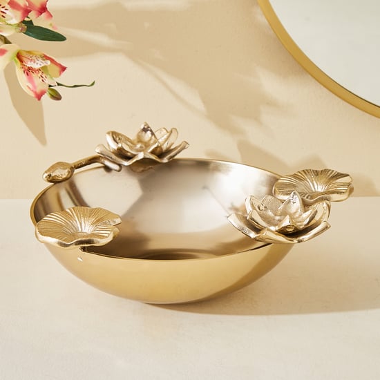 Soma Pema Aluminium Lotus Decorative Bowl