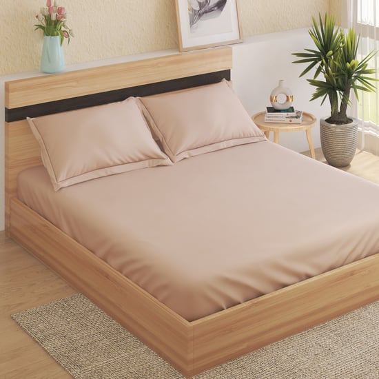 Monalisa Dusty Clay Cotton 300TC 3Pcs Super King Bedsheet Set