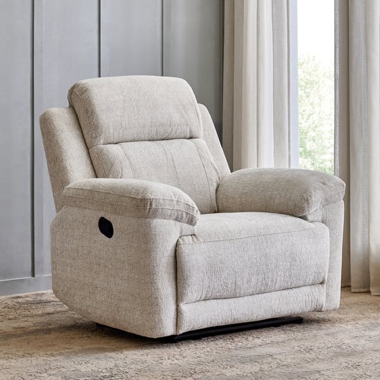 Castle Fabric 1-Seater Rocking Recliner - Grey