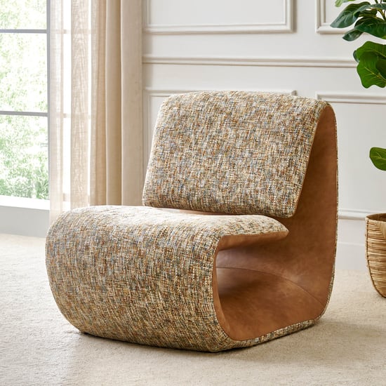 Positano Fabric Accent Chair - Beige