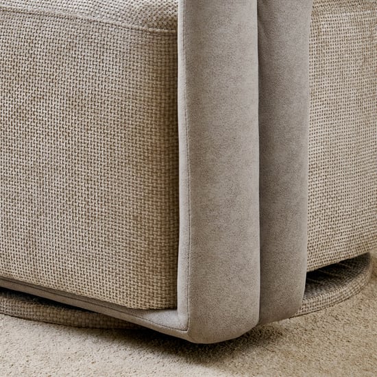 Vik Fabric Swivel Accent Chair - Greige