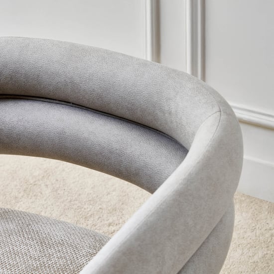 Vik Fabric Swivel Accent Chair - Greige