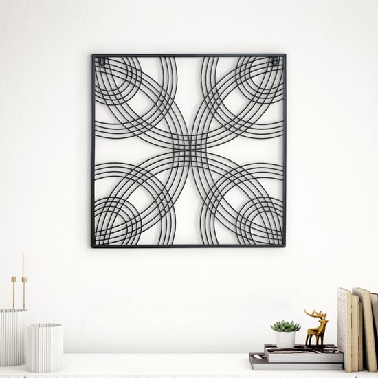 Panorama Fresco Metal Swirl Wall Accent