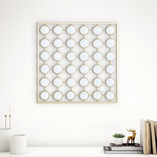 Panorama Fresco Metal Decorative Wall Mirror