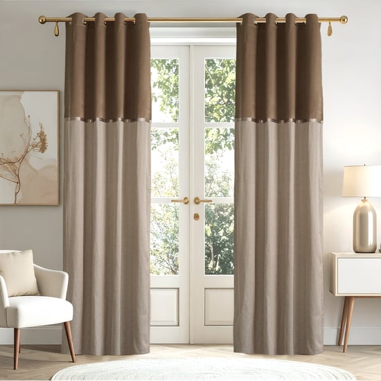 Elrene Whimsy Set of 2 Jacquard Light Filtering Door Curtains - 8.8ft (270cm)