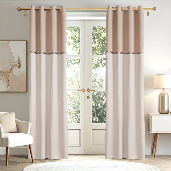 Elrene Whimsy Set of 2 Jacquard Light Filtering Door Curtains - 8.8ft (270cm)