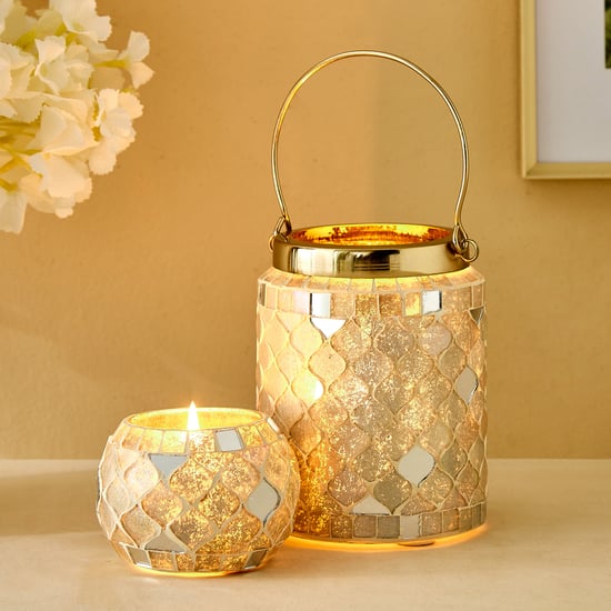 Rylee Rahi Glass Mosaic Votive Candle Holder