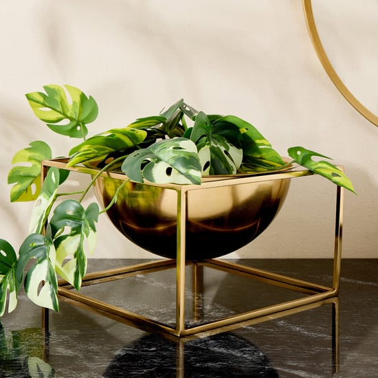 Brim Royale Altin Metal Planter with Stand
