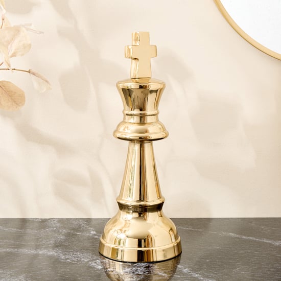 Brim Royale Altin Aluminium Chess King Table Accent