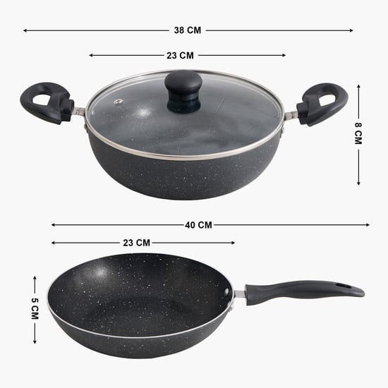 Delight Zoey 3Pcs Aluminium Non-Stick Cookware Set