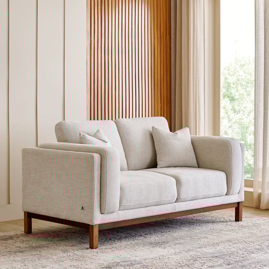 Lansbury NXT Fabric 2-Seater Sofa with Cushions - Beige