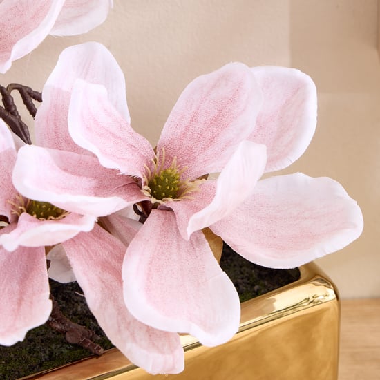 Gloria Elara Artificial Magnolias in Ceramic Pot