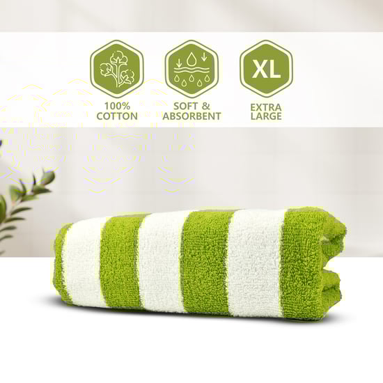 LAYERS Miami Cabana Cotton Striped Bath Towel - 90x180cm