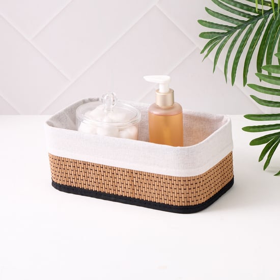 Wilton Macy Bamboo Collapsible Storage Basket