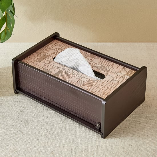 Elm Elite Wooden Tissue Box - 23x14.5x8.5cm
