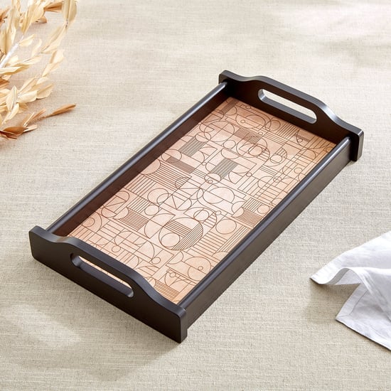 Zenith Lineart Wooden Serving Tray - 36x20.5x6cm