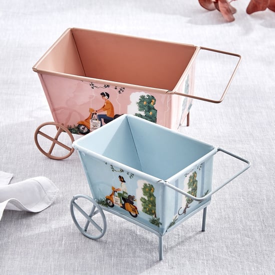 Jalsa Auric Set of 2 Metal Printed Kart Serving Bowls