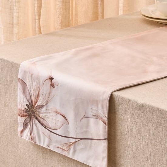 Moksha Mochamousse Velvet Finish Printed Table Runner