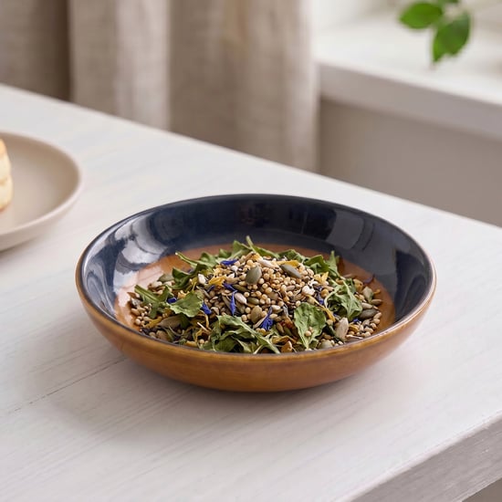 Corsica Mavi Stoneware Colourblock Deep Dish - 20.5cm