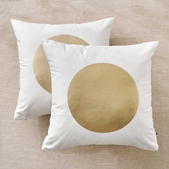 Lunaa Quantum Set of 2 Foil Print Cushion Covers - 40x40cm