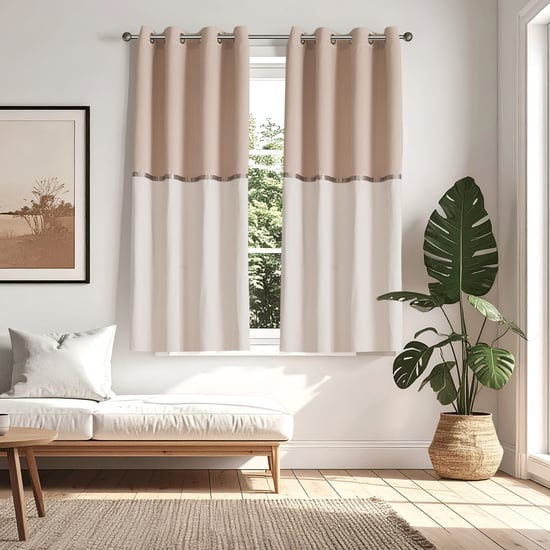 Elrene Whimsy Set of 2 Jacquard Light Filtering Window Curtains - 5.2ft (160cm)