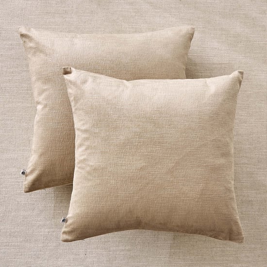Glimmer Marison Set of 2 Velvet Finish Foil Print Cushion Covers - 40x40cm