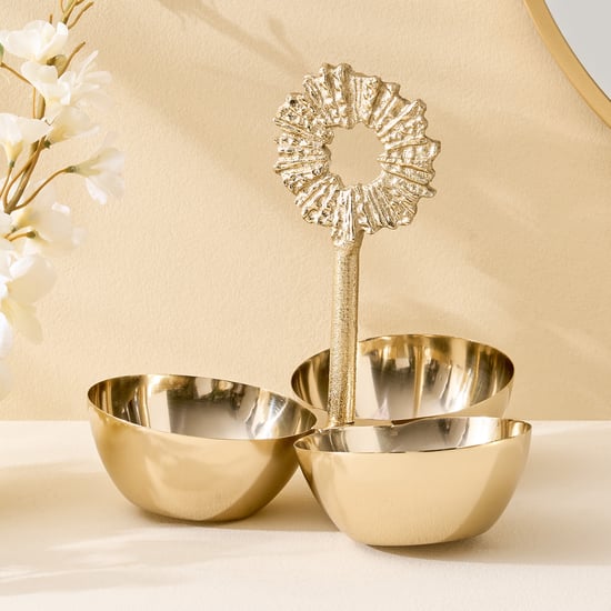 Moksha Brew Starbust Aluminium Decorative Condiment Bowls