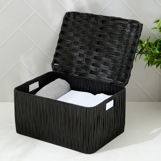 Wilton Camroon Polypropylene Storage Basket with Lid