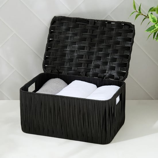 Wilton Camroon Polypropylene Storage Basket with Lid