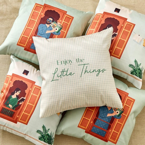Vera Little Things Set of 5 Printed Cushion Covers - 40x40cm