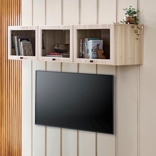 Wells Modular Wall Mount TV Unit - Grey