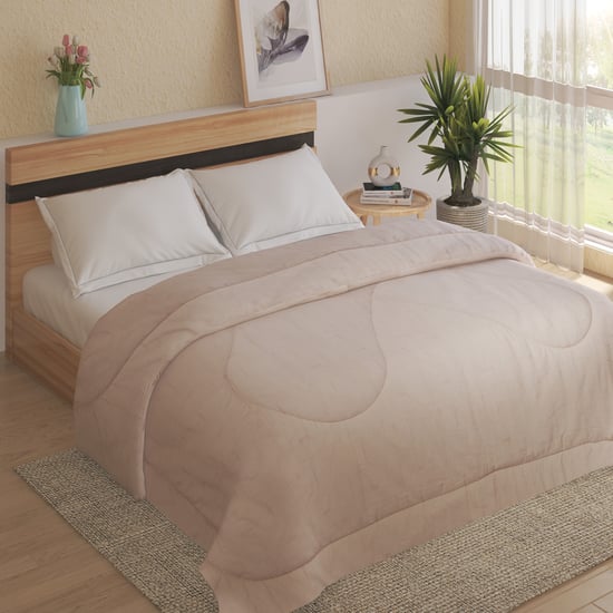 Nuqta Heather Cotton Printed Double Comforter