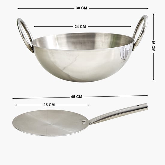 Gravis Stellar 2Pcs Tri-Ply Stainless Steel Induction Compatible Cookware Set