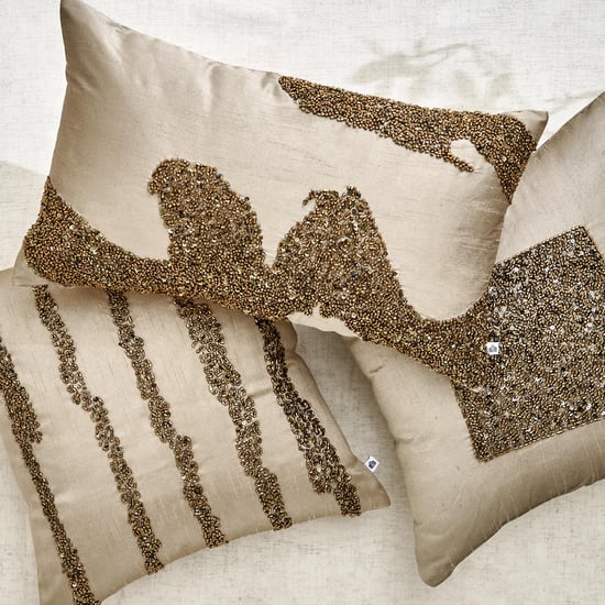 Glimmer Dusk Halo Extravagance Embellished Cushion Cover - 50x30cm