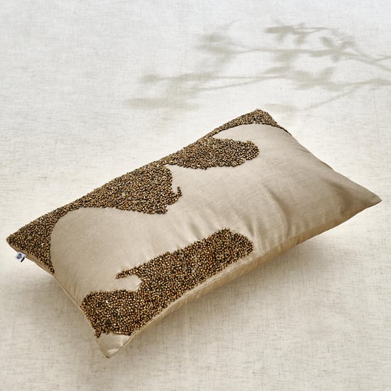 Glimmer Dusk Halo Extravagance Embellished Cushion Cover - 50x30cm