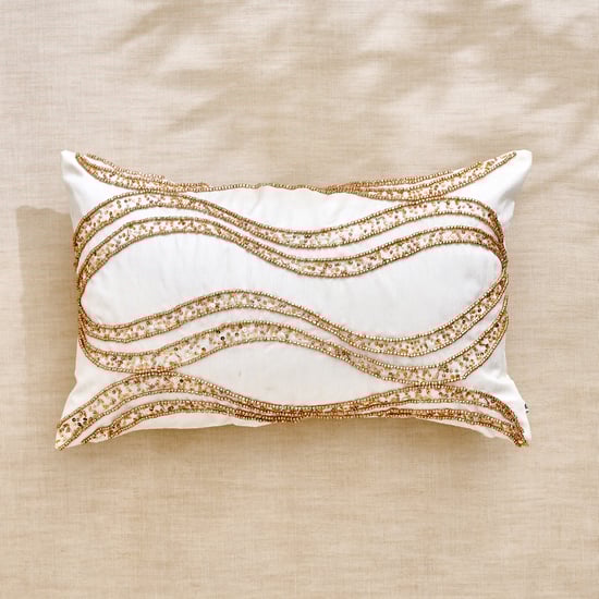 Glimmer Luxe Halo Extravagance Embellished Cushion Cover - 40x40cm
